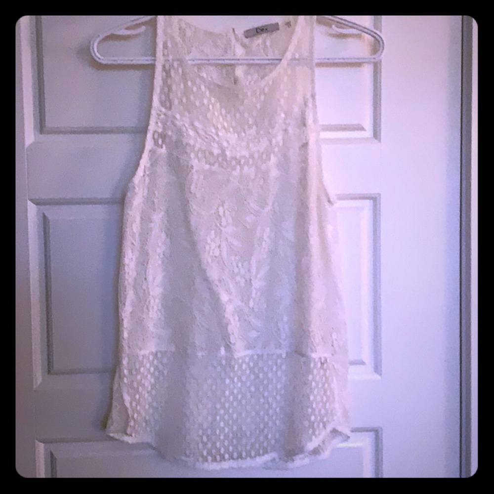 White lace top